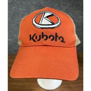 Kubota Tractor Mesh Hat Cap Adjustable Hat Orange K-Products Work Wear